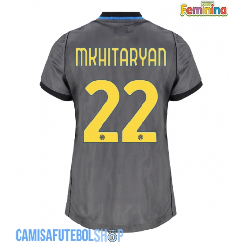 Camisa de time de futebol Inter Milan Henrikh Mkhitaryan #22 Replicas 3º Equipamento Feminina 2026-27 Manga Curta